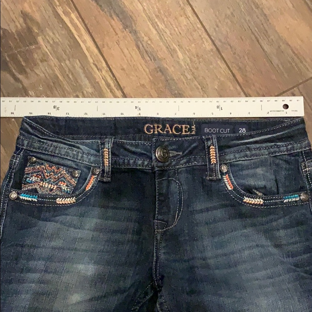 Grace in LA jeans, fancy stitched pockets - Picture 6 of 7